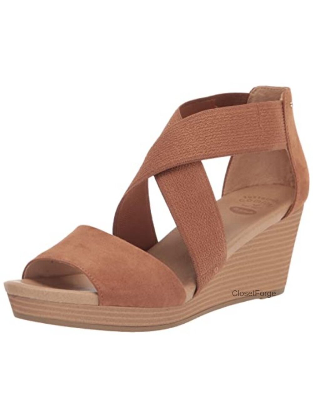 Women's Platform & Wedge Sandals Criss Cross Straps Faux Leather Microfiber